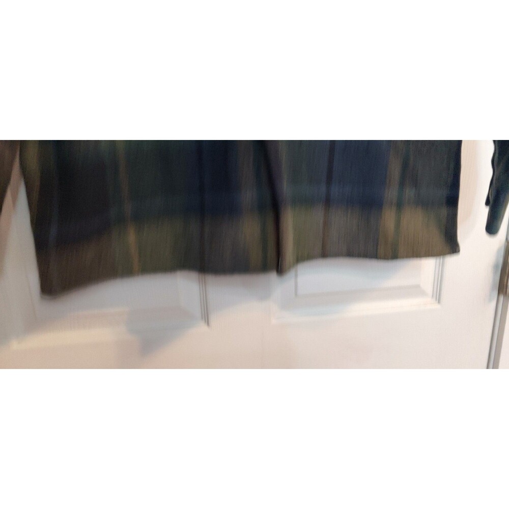 Vintage Traverse Bay Woolen Company Wool Flannel Shirt Green Blue Color 40s 50s - Picture 11 of 15